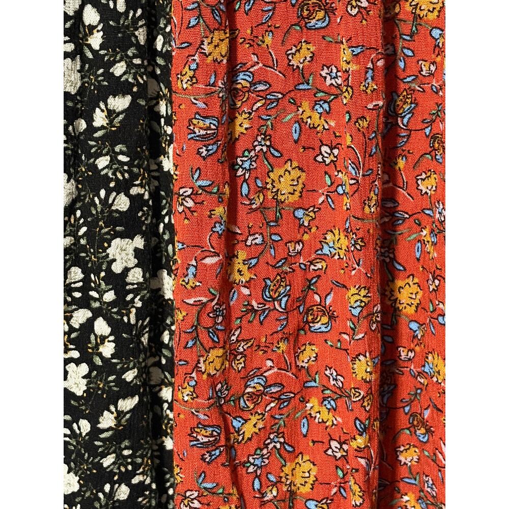 Natural Life Patchwork Floral Mini Skirt Boho Rayon Pull On Size Large NWT - Picture 6 of 9